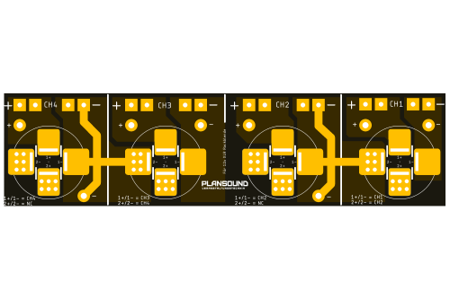 SpeakON Verbinderplatine für 1HE 12x D-Norm Rackblende